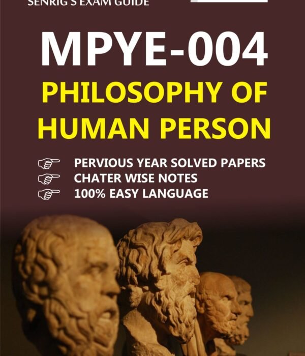 MPYE 004 Philosophy of Human Person book