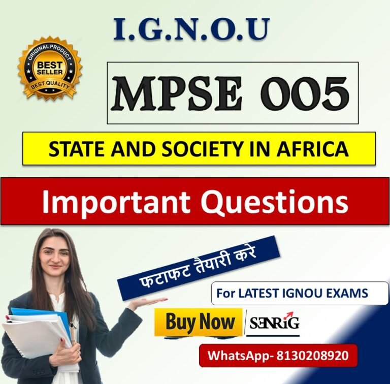 IGNOU MPSE 005 Important Questions with Answers | IGNOU EXAMS NOTES