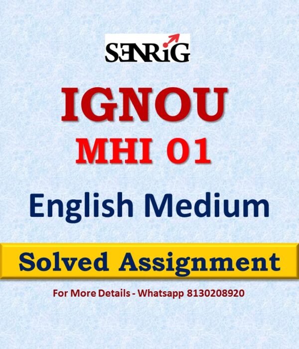 MHI 01 Solved Assignment 2022-23