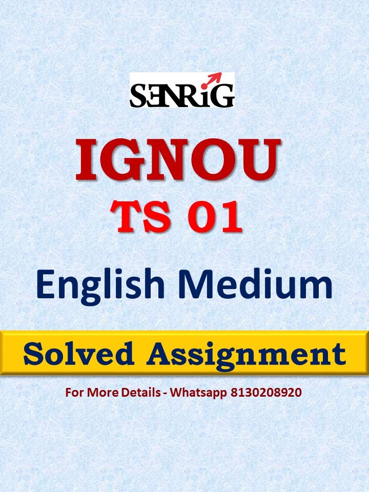 TS 1 Solved Assignment 2022-23
