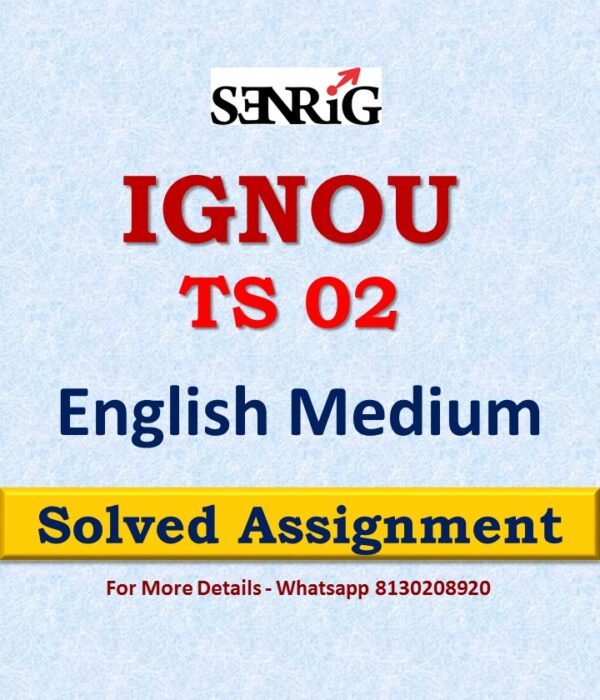 TS 2 Solved Assignment 2022-23
