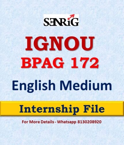 IGNOU BPAG 172 Solved Assignment 2022-23 in English Medium