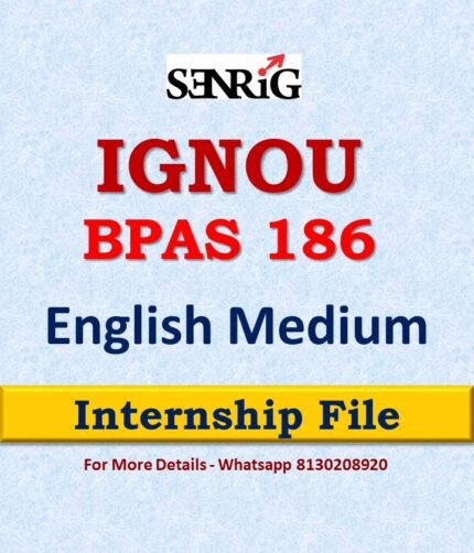 IGNOU BPAS 186 Solved Assignment 2022-23 in English Medium