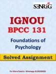 IGNOU BPCC 131 Solved Assignment 2022-23 in English Medium