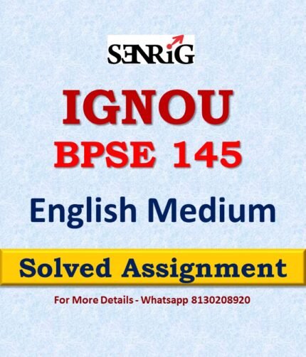 IGNOU BPSE 145 Solved Assignment 2022-23 in English Medium