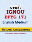 IGNOU BPYG 171 Solved Assignment 2022-23 in English Medium