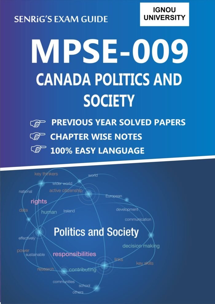 MPSE 009 CANADA: POLITICS AND SOCIETY Help Book