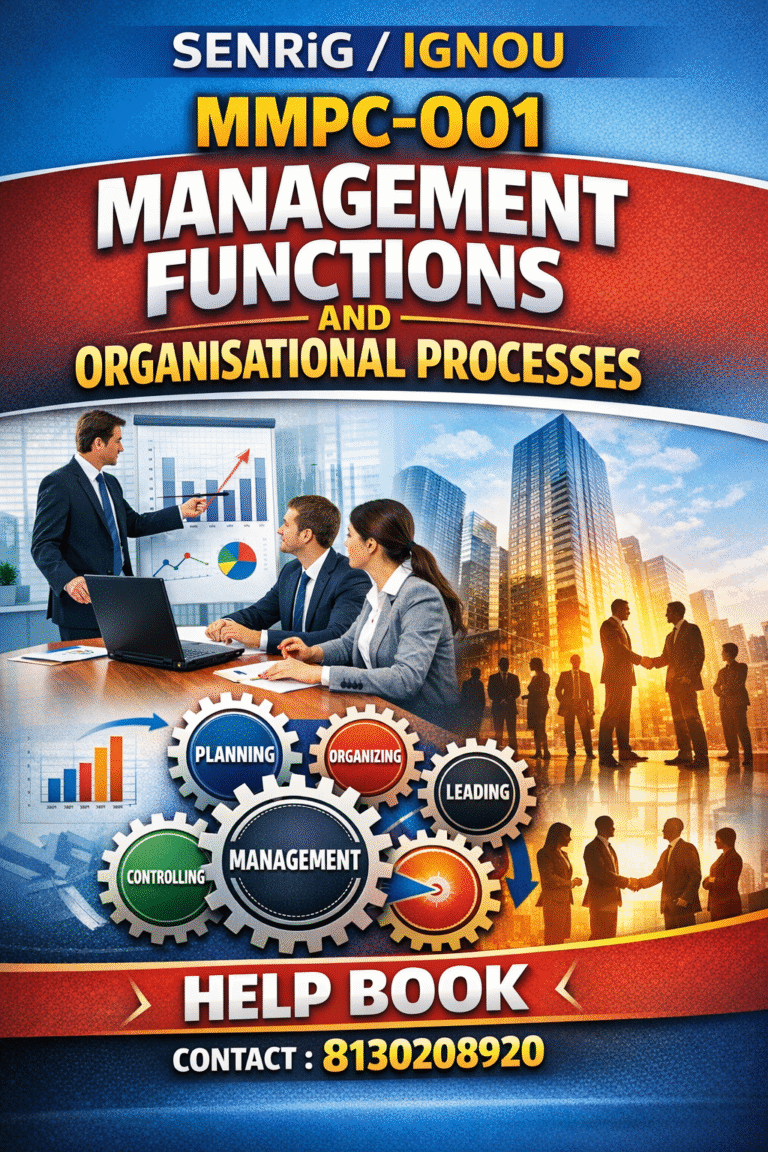 IGNOU MMPC-001 Help Book PDF Download In English At shop.senrig.in