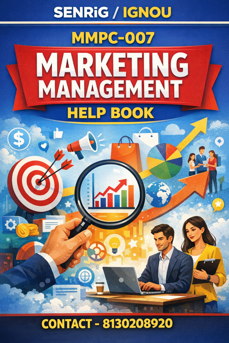 IGNOU MMPC-007 Help Book PDF Download In English At shop.senrig.in