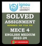 MECE 4 Financial Institutions and Markets Solved Assignment 2023-24