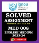 MED 008 Globalisation and Environment Solved Assignment 2023-24
