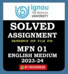 MFN 01 Applied Physiology Solved Assignment 2023-24