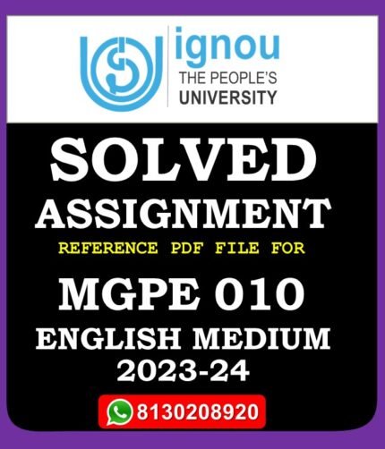 MGPE 010 Conflict Management Transformation & Peace Building Solved Assignment 2023-24