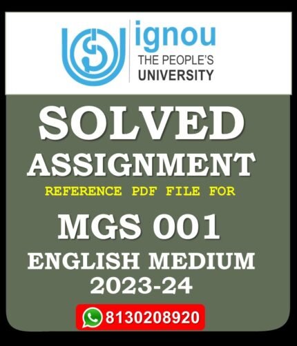 MGS 001 Gender and Development Concept Approaches and Strategies Solved Assignment 2023-24
