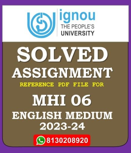 MHI 06 Evolution of Social Structures in India through the Ages Solved Assignment 2023-24