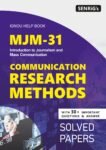 MJM 31 COMMUNICATION RESEARCH METHODS Help Book