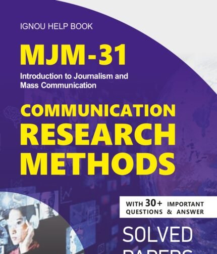 MJM 31 COMMUNICATION RESEARCH METHODS Help Book