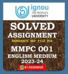 MMPC 001 Management Functions and Organisational Processes Solved Assignment 2023-24