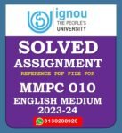 MMPC 010 Managerial Economics Solved Assignment 2023-24