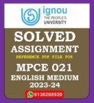 MPCE 021 Counselling Psychology Solved Assignment 2023-24