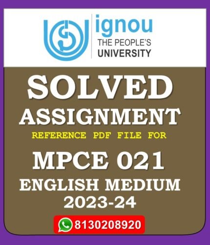MPCE 021 Counselling Psychology Solved Assignment 2023-24