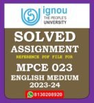 MPCE 023 Interventions in Counselling Solved Assignment 2023-24