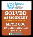 MPYE 006 Dalit Philosophy Solved Assignment 2023-24