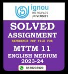 MTTM 11 Tourism Planning And Development Solved Assignment 2023-24