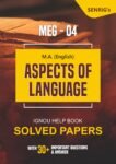 MEG 04 ASPECTS OF LANGUAGE Help Book