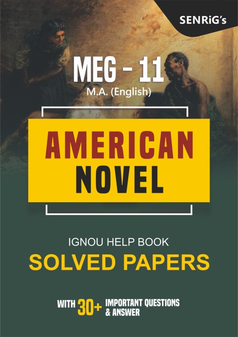 MEG 11 AMERICAN NOVEL Help Book