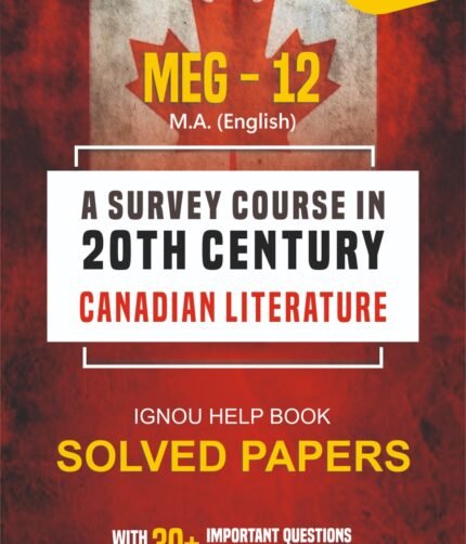 MEG 12 CANADIAN LITERATURE Help Book