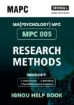 MPC 005 RESEARCH METHODS Help Book