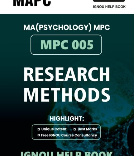 MPC 005 RESEARCH METHODS Help Book
