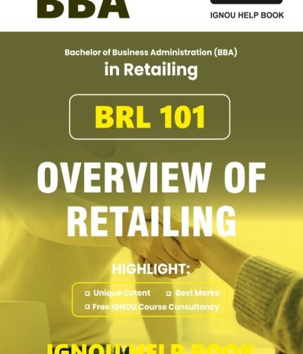 BRL 101 OVERVIEW OF RETAILING Help Book with Important Questions with Answers