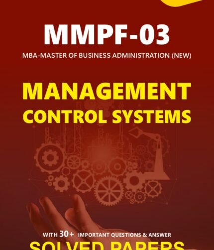 MMPF 003 MANAGEMENT CONTROL SYSTEMS Help Book