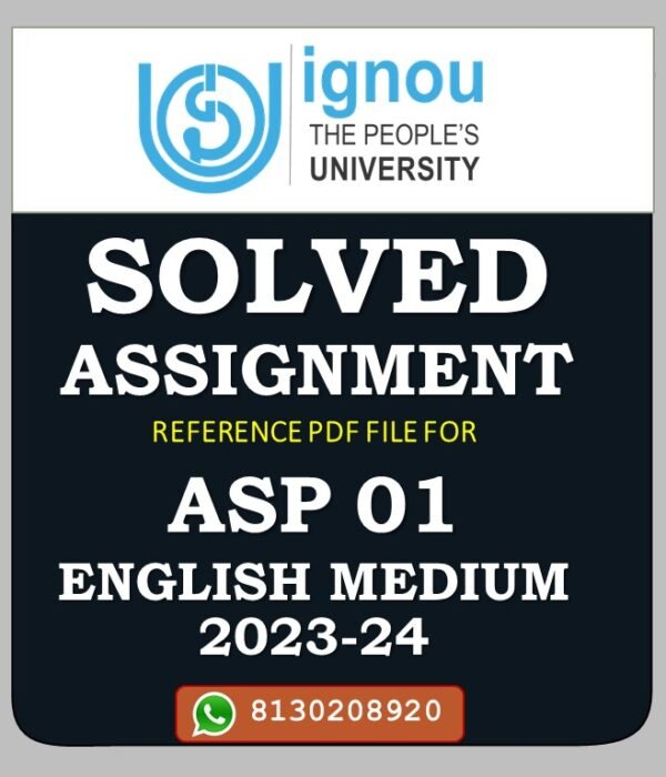 ASP 01 Secretarial Practice Solved Assignment 2023-24