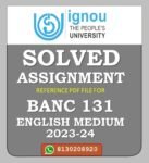 BANC 131 Anthro pology and Research Methods Solved Assignment 2023-24
