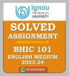 BHIC 101 History of India –I Solved Assignment 2023-24