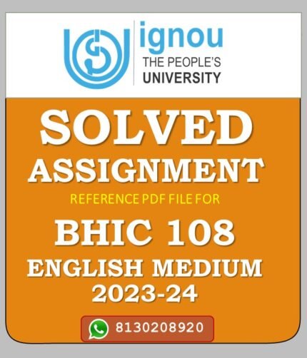 BHIC 108 Rise of the Modern West – II Solved Assignment 2023-24