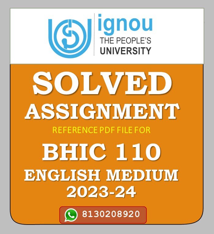 BHIC 110 History of India –VI (c. 1750 – 1857) Solved Assignment 2023-24