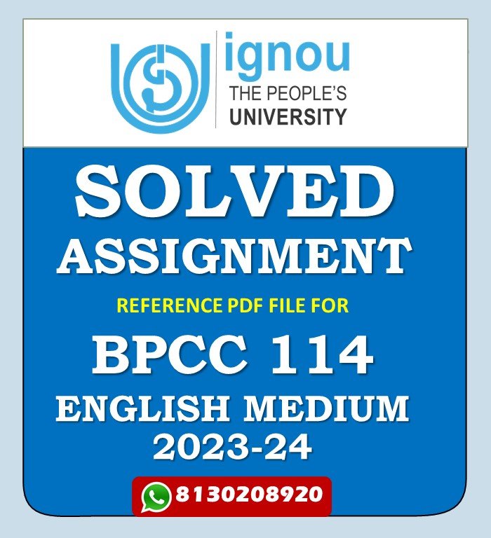 BPCC 114 Counselling Psychology Solved Assignment 2023-24