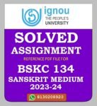 BSKC 134 Sanskrit Viyakaran Solved Assignment 2023-24