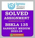 BSKLA 135 Sanskrit Sahitya Aivam Viyakaran Solved Assignment 2023-24