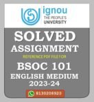 BSOC 101 Introduction to Sociology I Solved Assignment 2023-24