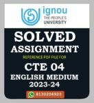 CTE 04 Teaching English (Elementary School) Solved Assignment 2023-24