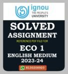 ECO 1 Business Organisation Solved Assignment 2023-24
