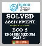 ECO 6 Economic Theory Solved Assignment 2023-24