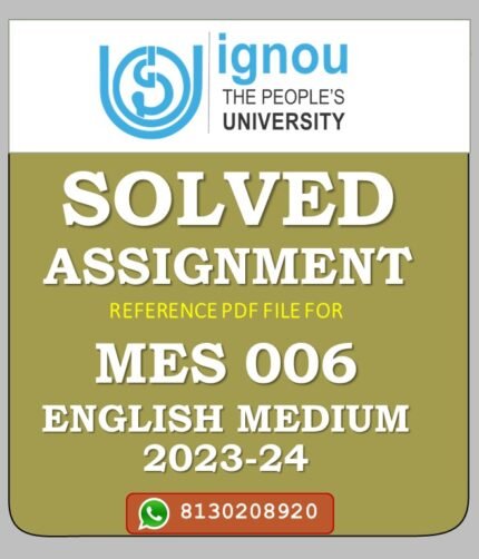MES 006 MANAGING TEACHING-LEARNING Solved Assignment 2023-24
