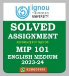 MIP 101 General Introduction To IP Rights Solved Assignment 2023-24