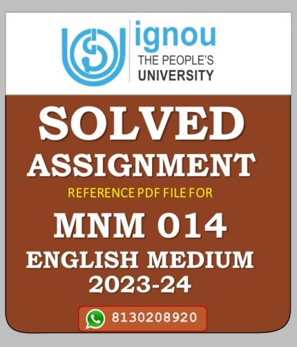 MNM 014 Contemporary Scenario of Digital Media Solved Assignment 2023-24